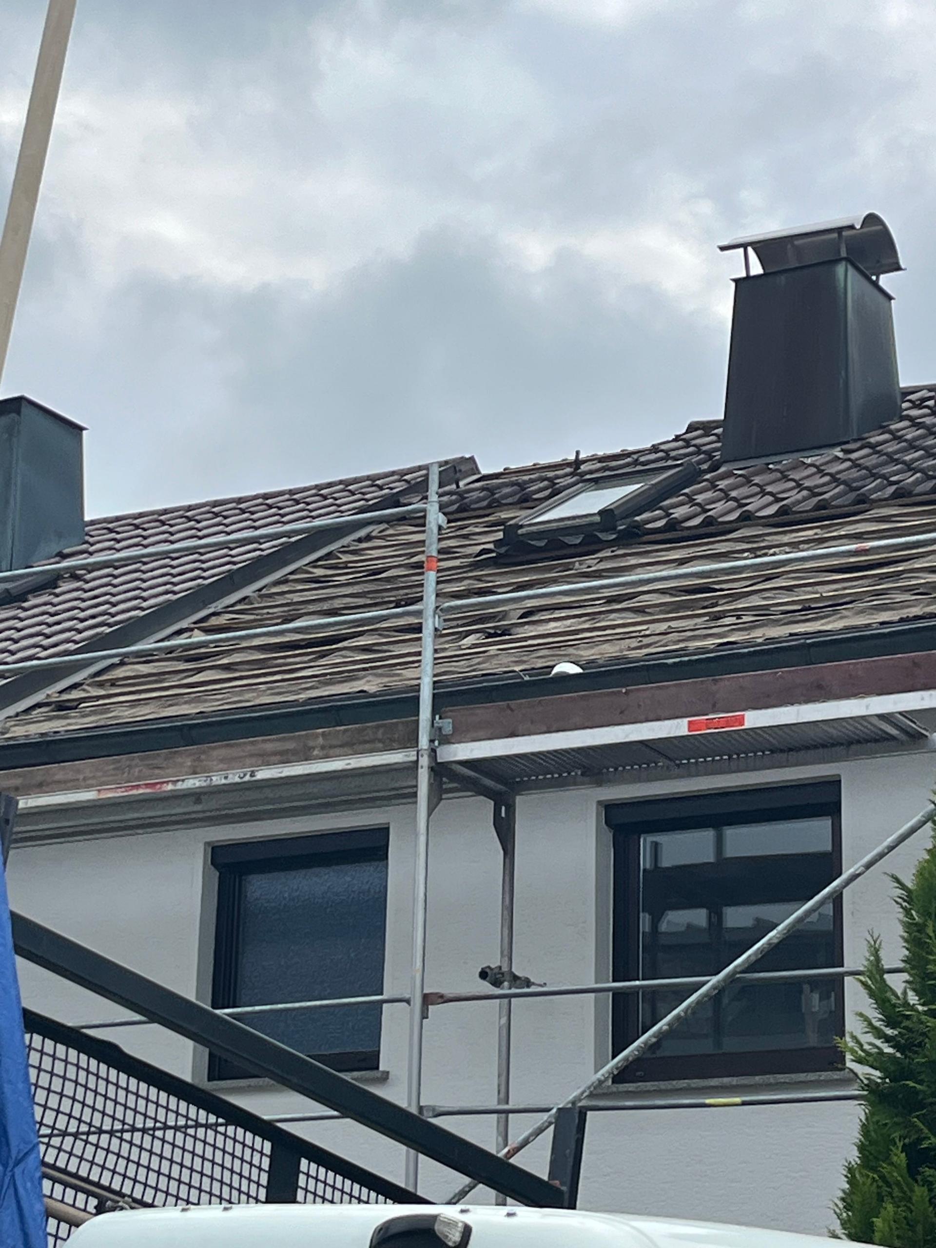 Dachsanierung Filderstadt - Vorher